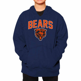 Chicago Bears NFL Youth Home Team Hoodie- Kids Hooded Sweatshirt - Navy