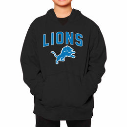 Detroit Lions NFL Youth Home Team Hoodie- Kids Hooded Sweatshirt - Black