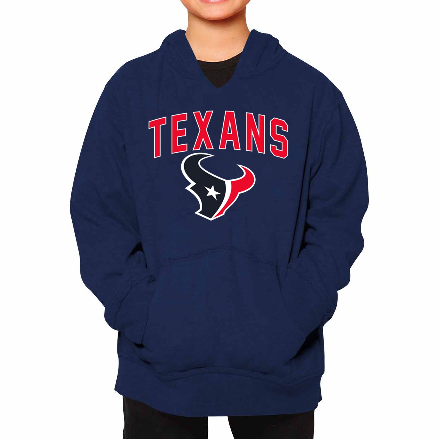 Houston Texans NFL Youth Home Team Hoodie- Kids Hooded Sweatshirt - Navy