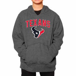 Houston Texans NFL Youth Home Team Hoodie- Kids Hooded Sweatshirt - Sport Gray