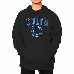 Indianapolis Colts NFL Youth Home Team Hoodie- Kids Hooded Sweatshirt - Black