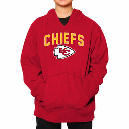 Kansas City Chiefs NFL Youth Home Team Hoodie- Kids Hooded Sweatshirt - Red