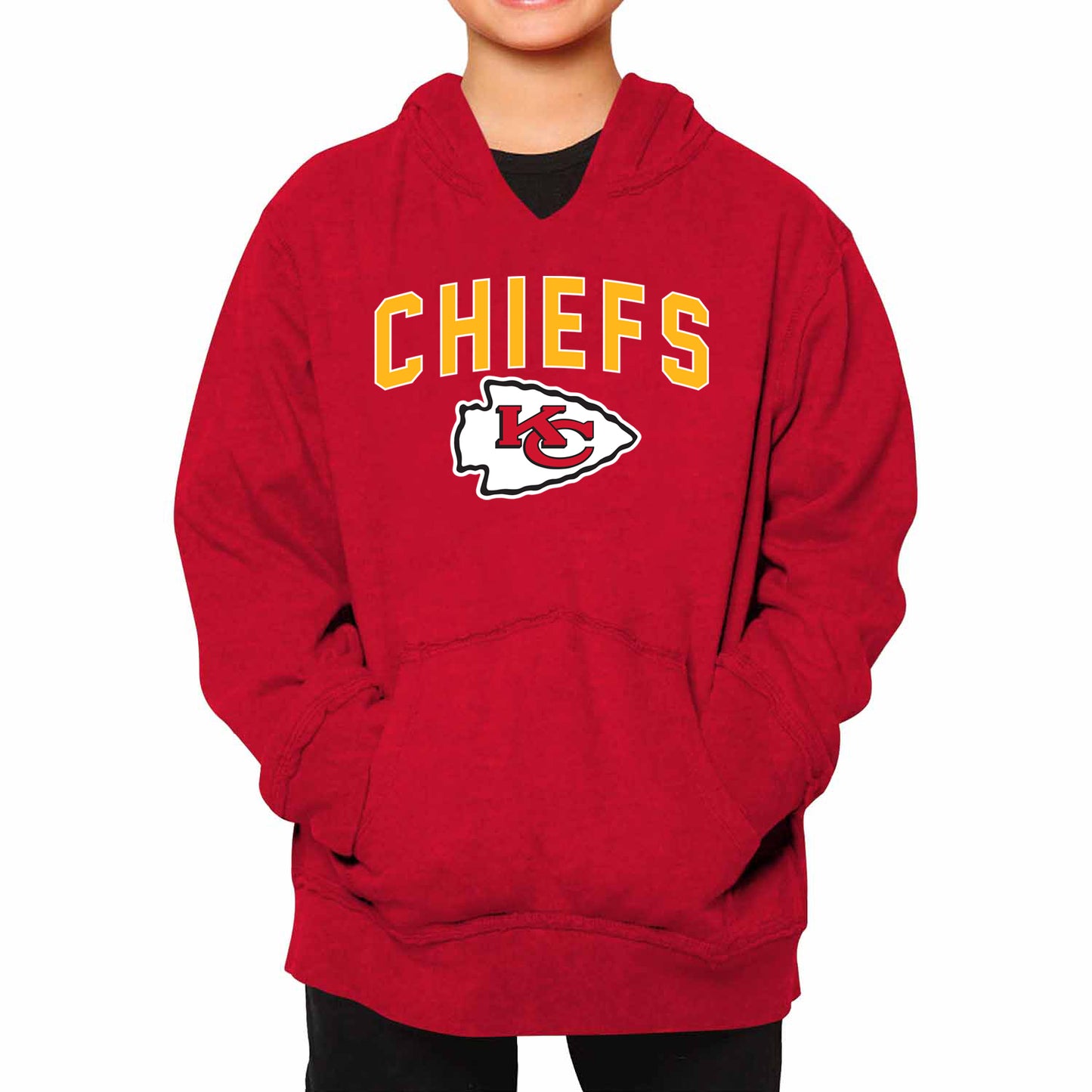 Kansas City Chiefs NFL Youth Home Team Hoodie- Kids Hooded Sweatshirt - Red