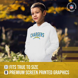 Los Angeles Chargers NFL Youth Home Team Hoodie- Kids Hooded Sweatshirt - White