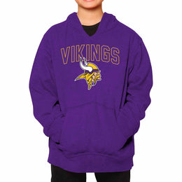 Minnesota Vikings NFL Youth Home Team Hoodie- Kids Hooded Sweatshirt - Purple