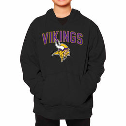 Minnesota Vikings NFL Youth Home Team Hoodie- Kids Hooded Sweatshirt - Black