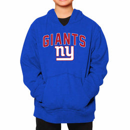 New York Giants NFL Youth Home Team Hoodie- Kids Hooded Sweatshirt - Royal