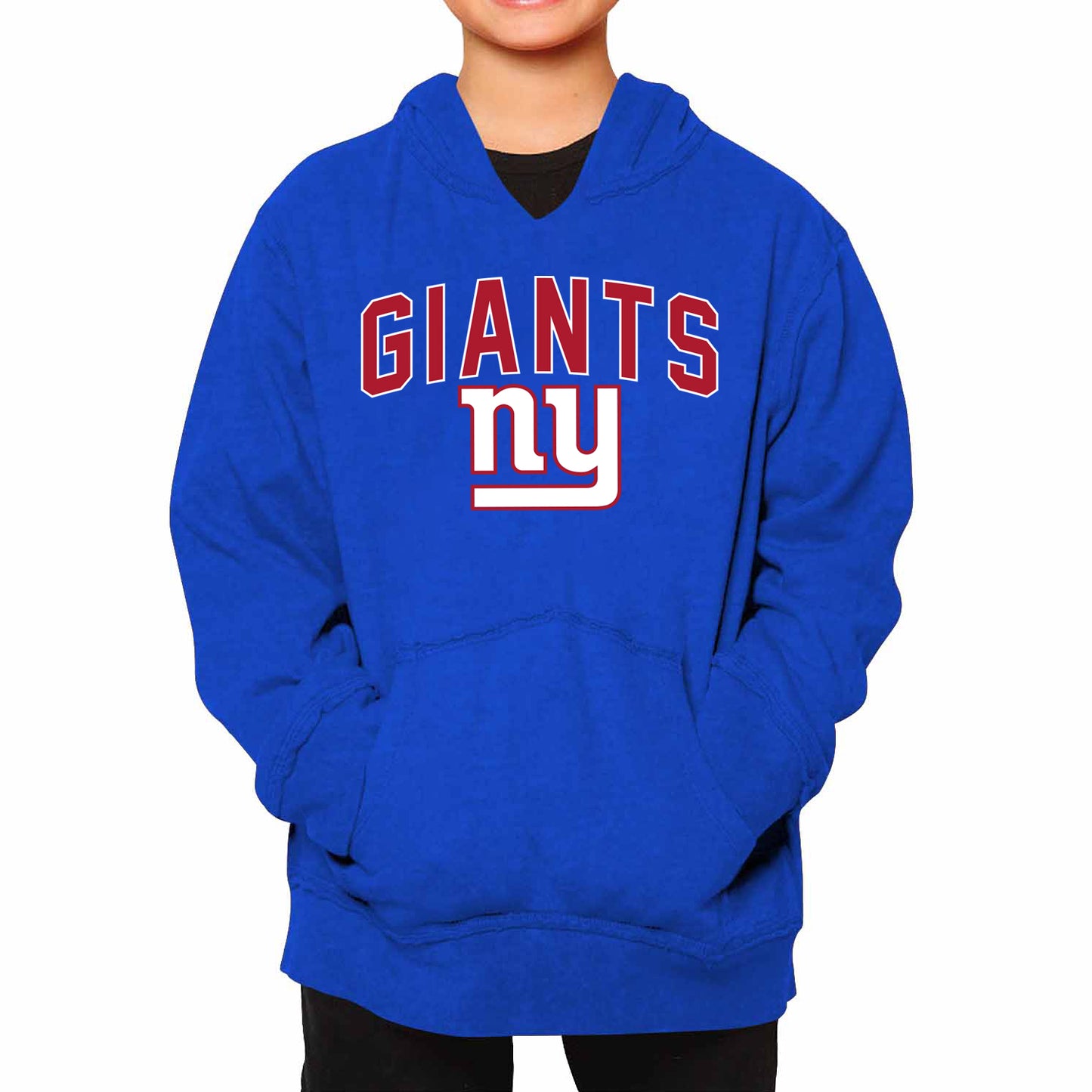 New York Giants NFL Youth Home Team Hoodie- Kids Hooded Sweatshirt - Royal