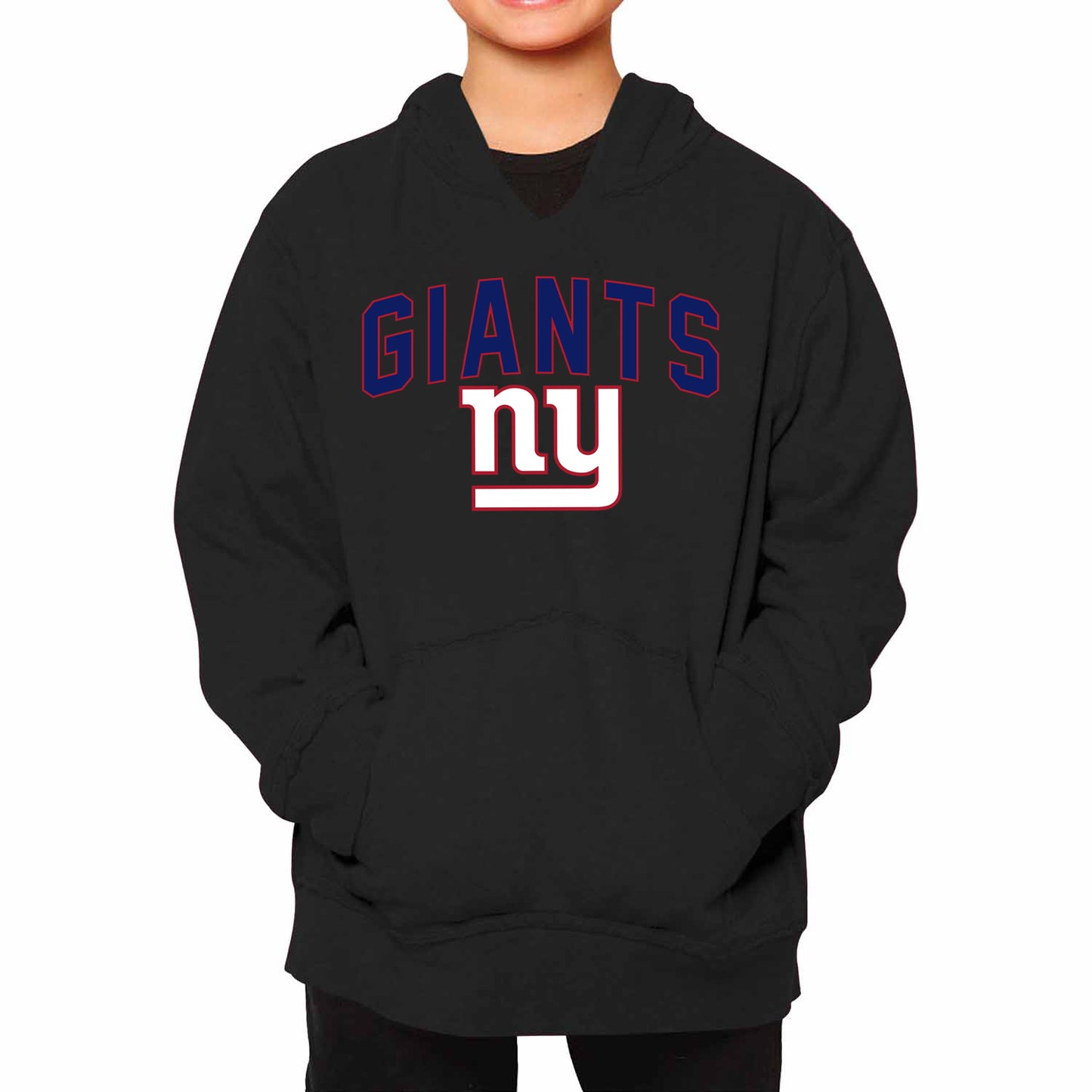 New York Giants NFL Youth Home Team Hoodie- Kids Hooded Sweatshirt - Black