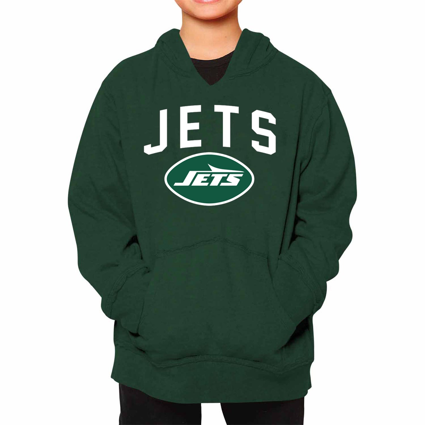 New York Jets NFL Youth Home Team Hoodie- Kids Hooded Sweatshirt - Green
