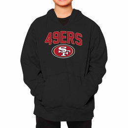 San Francisco 49ers NFL Youth Home Team Hoodie- Kids Hooded Sweatshirt - Black