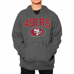 San Francisco 49ers NFL Youth Home Team Hoodie- Kids Hooded Sweatshirt - Sport Gray