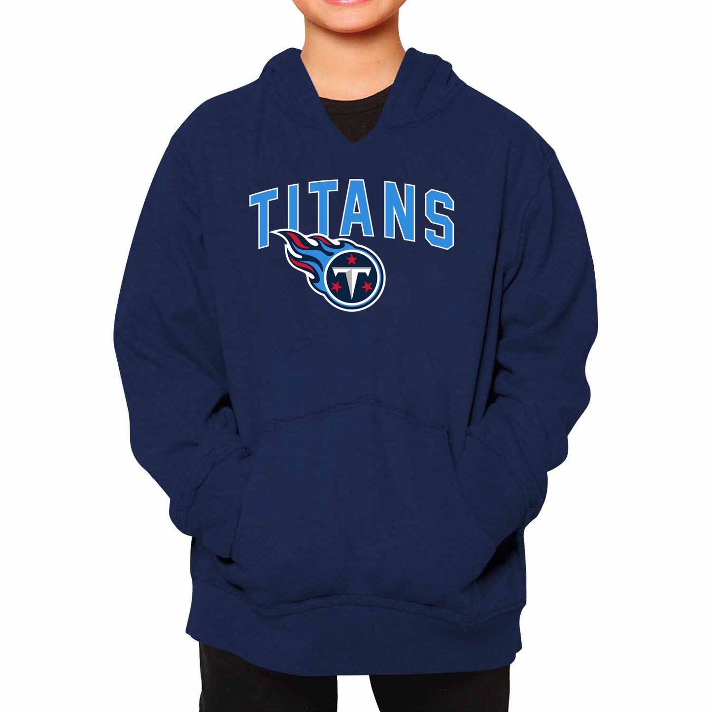 Tennessee Titans NFL Youth Home Team Hoodie- Kids Hooded Sweatshirt - Navy