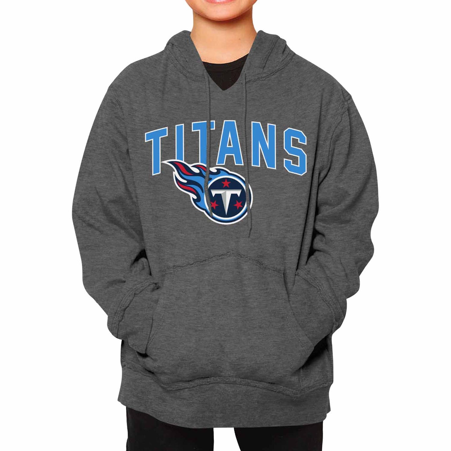 Tennessee Titans NFL Youth Home Team Hoodie- Kids Hooded Sweatshirt - Sport Gray
