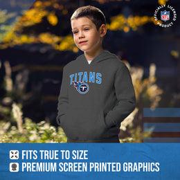 Tennessee Titans NFL Youth Home Team Hoodie- Kids Hooded Sweatshirt - Sport Gray