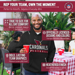 Arizona Cardinals NFL Adult True Fan Hooded Charcoal Sweatshirt - Charcoal