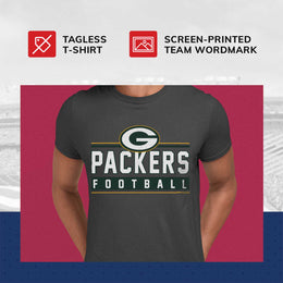 Green Bay Packers NFL Adult MVP True Fan T-Shirt - Charcoal