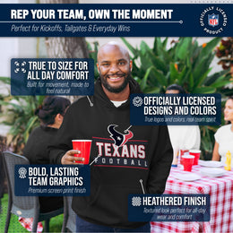Houston Texans NFL Adult True Fan Hooded Charcoal Sweatshirt - Charcoal