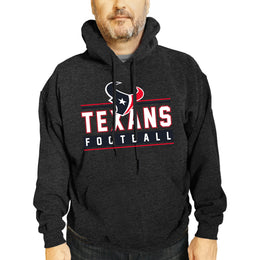 Houston Texans NFL Adult True Fan Hooded Charcoal Sweatshirt - Charcoal