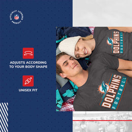 Miami Dolphins NFL Adult MVP True Fan T-Shirt - Charcoal
