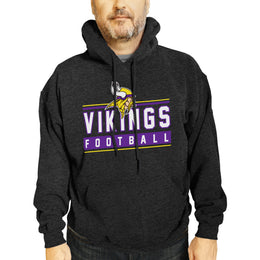 Minnesota Vikings NFL Adult True Fan Hooded Charcoal Sweatshirt - Charcoal
