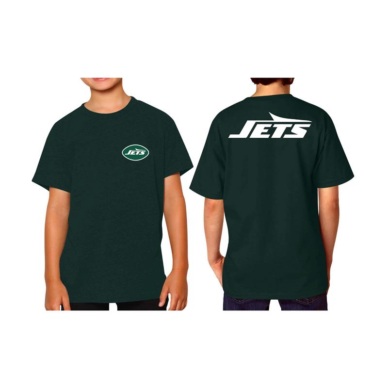 New York Jets Team Fan Apparel NFL Youth Final Countdown Tee- Pro Football T-Shirt For Boys & Girls - Green