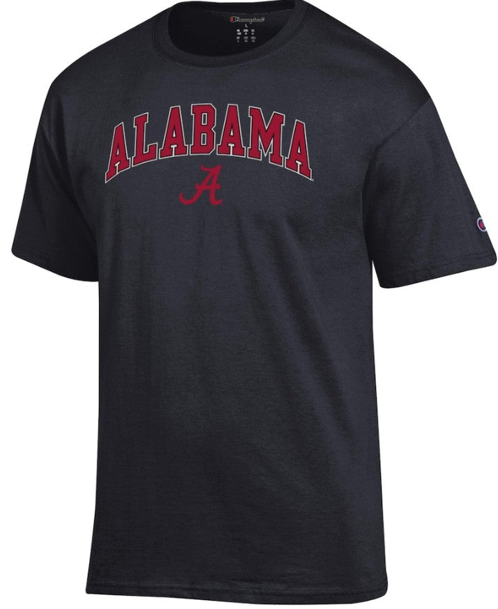 Alabama Crimson Tide Adult Soft Vintage Tailgate T-Shirt – Classic Comfort for Game Day & Beyond - Black