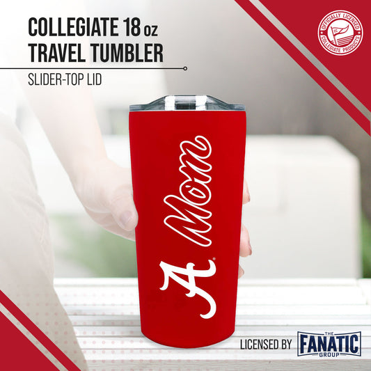 Alabama Crimson Tide  Mom Stainless Steel Tumbler - Crimson