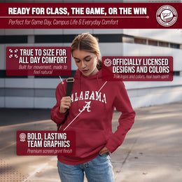 ALA Arch & Logo Gameday Hoodie - Crimson