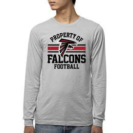Atlanta Falcons NFL Youth Property Of Long Sleeve Lightweight T Shirt - Sport Gray