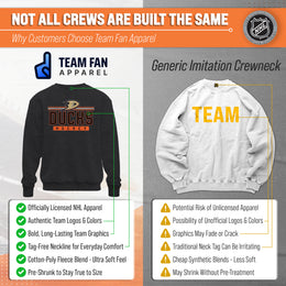 Anaheim Ducks NHL Charcoal True Fan Crewneck Sweatshirt - Charcoal