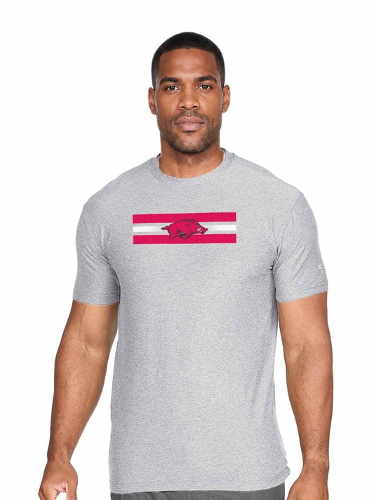 Arkansas Razorbacks  Scholarship Cloud Jersey Short Sleeve Tee - Gray Heather