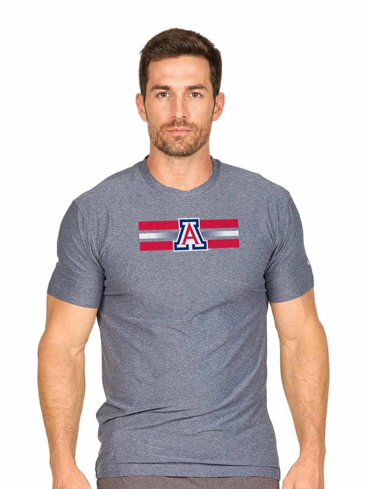 Arizona Wildcats  Scholarship Cloud Jersey Short Sleeve Tee - Navy Heather