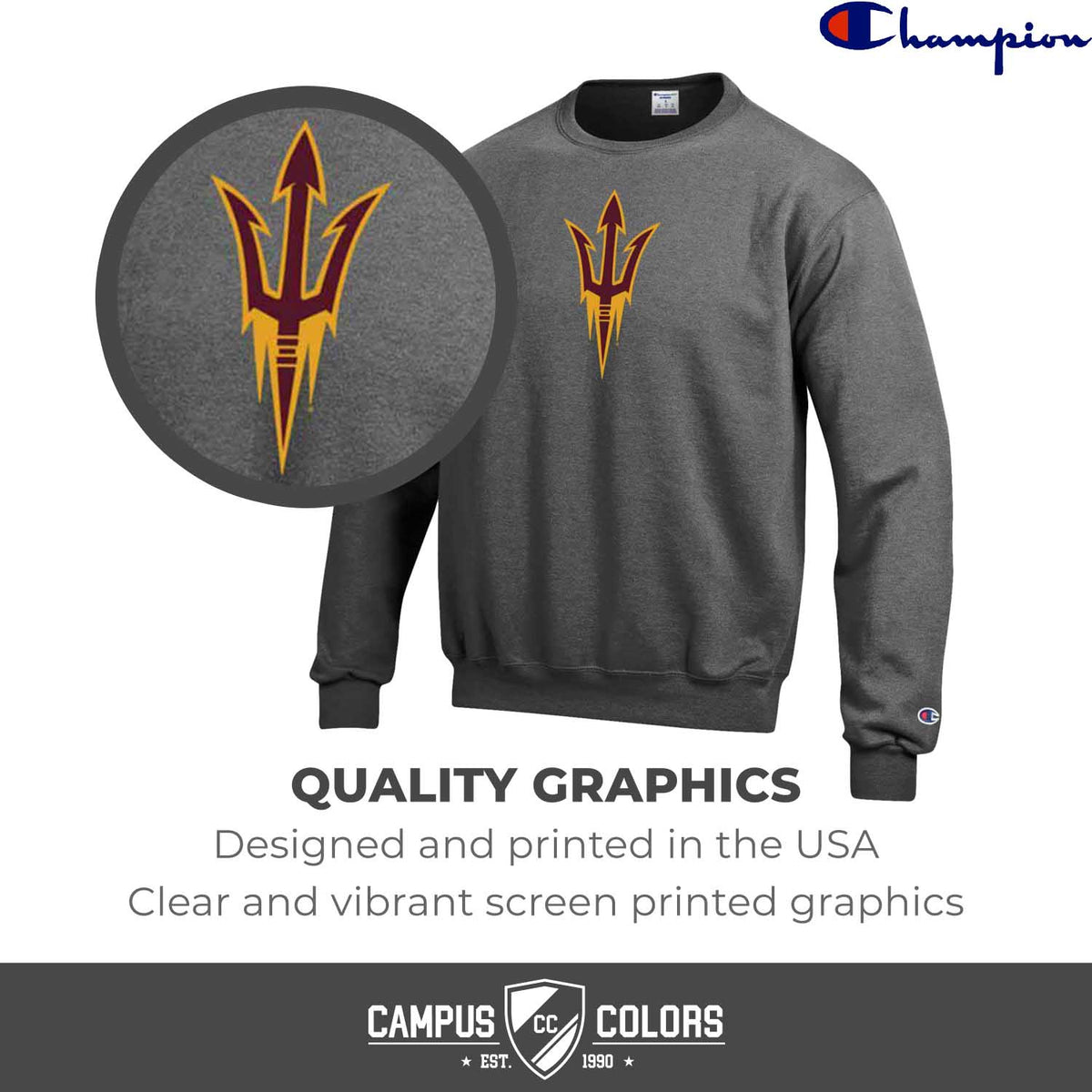 Arizona State Sun Devils Charcoal - Charcoal
