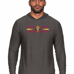 Arizona State Sun Devils  Scholarship Cloud Jersey Hoodie - Black Heather