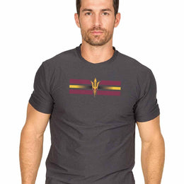 Arizona State Sun Devils  Scholarship Cloud Jersey Short Sleeve Tee - Black Heather