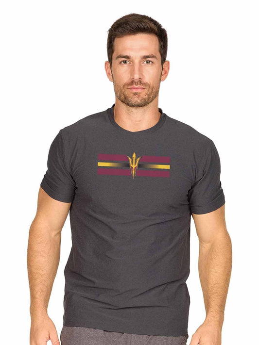 Arizona State Sun Devils  Scholarship Cloud Jersey Short Sleeve Tee - Black Heather