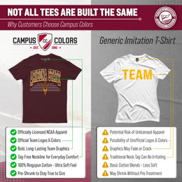 Arizona State Sun Devils NCAA Adult Unisex Overtime Classics T-Shirt - Maroon