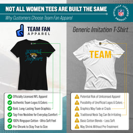 Jacksonville Jaguars NFL Women's Paintbrush Fitted T-Shirt - Black