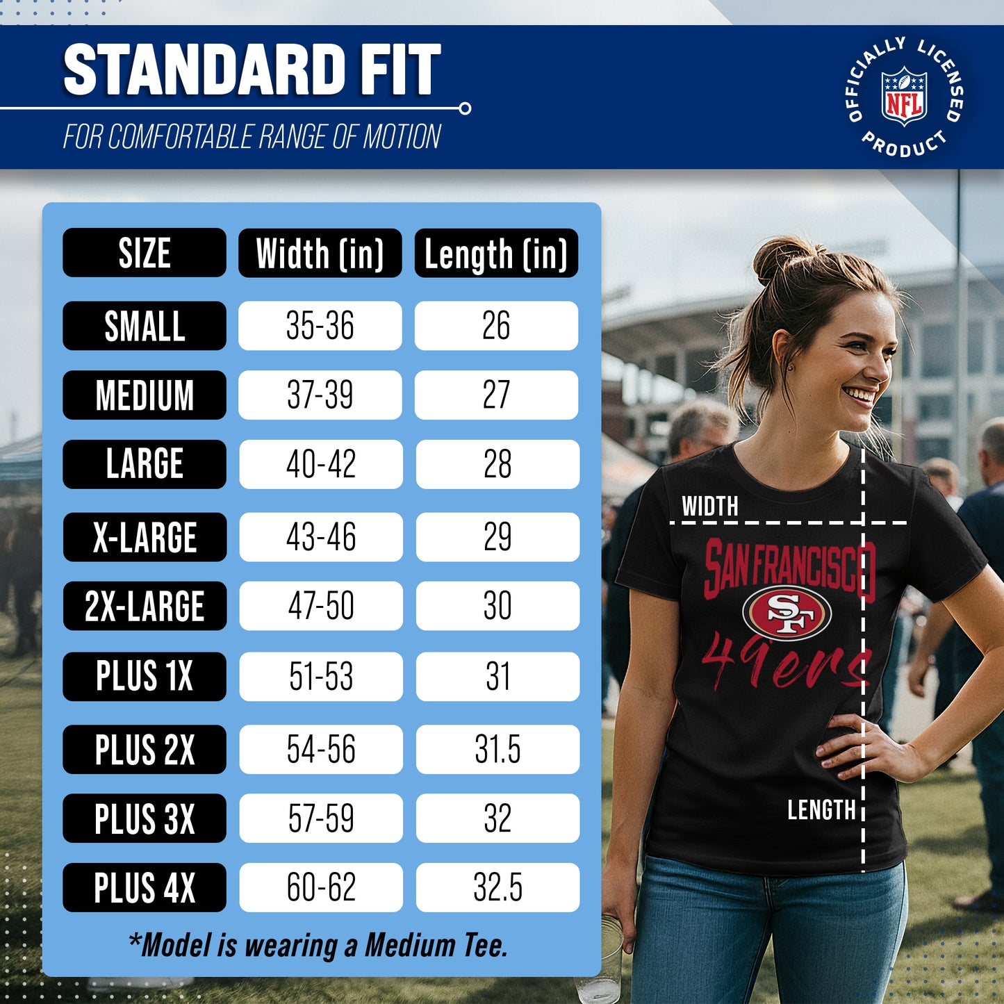 San Francisco 49ers NFL Women's Paintbrush Fitted T-Shirt - Black