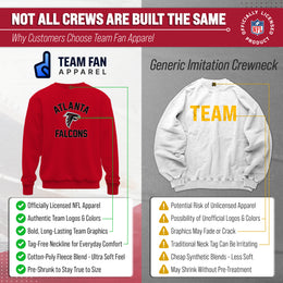 Atlanta Falcons NFL Adult Gameday Football Crewneck Sweatshirt - Red