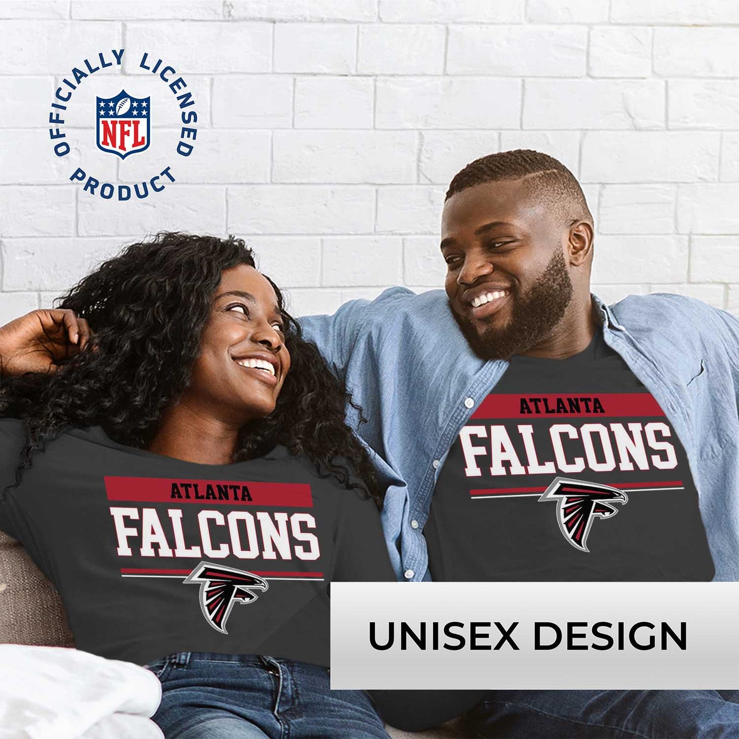 Atlanta Falcons NFL Adult Charcoal Long Sleeve T Shirt - Charcoal