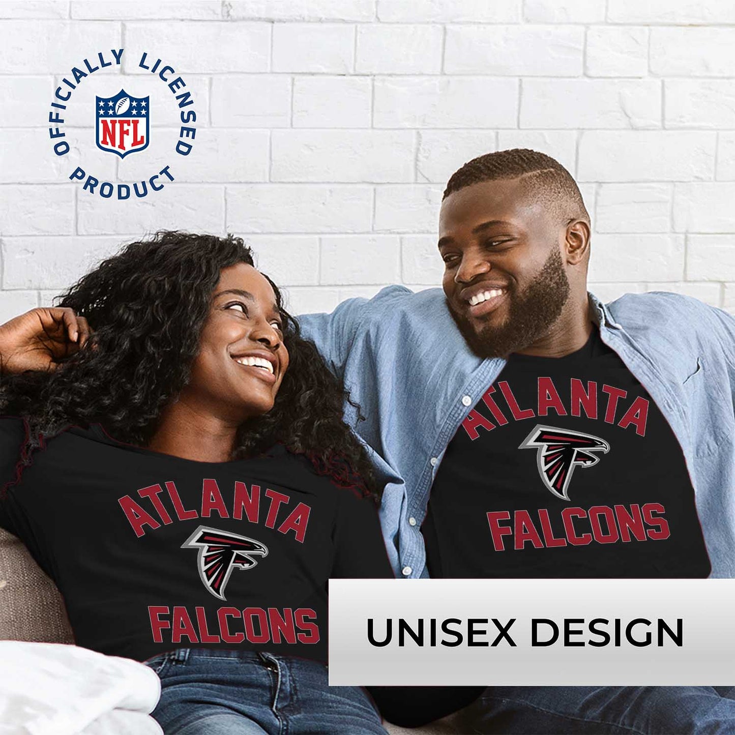 Atlanta Falcons NFL Gameday Adult Long Sleeve Shirt - Black