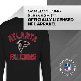 Atlanta Falcons NFL Gameday Adult Long Sleeve Shirt - Black