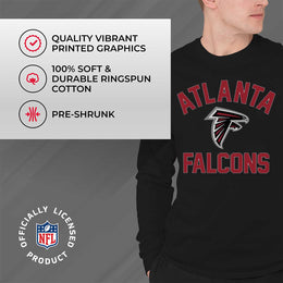 Atlanta Falcons NFL Gameday Adult Long Sleeve Shirt - Black