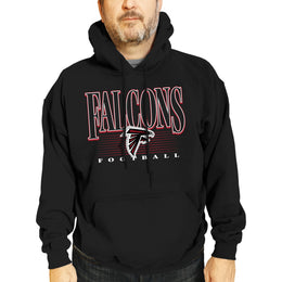 Atlanta Falcons NFL Adult Unisex Overtime Blueprint Soft Fleece Hooded Sweatshirt - Black