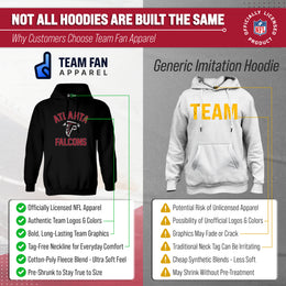 Atlanta Falcons Team Fan Apparel NFL  Gameday Hoodie - Black