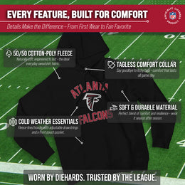 Atlanta Falcons Team Fan Apparel NFL  Gameday Hoodie - Black