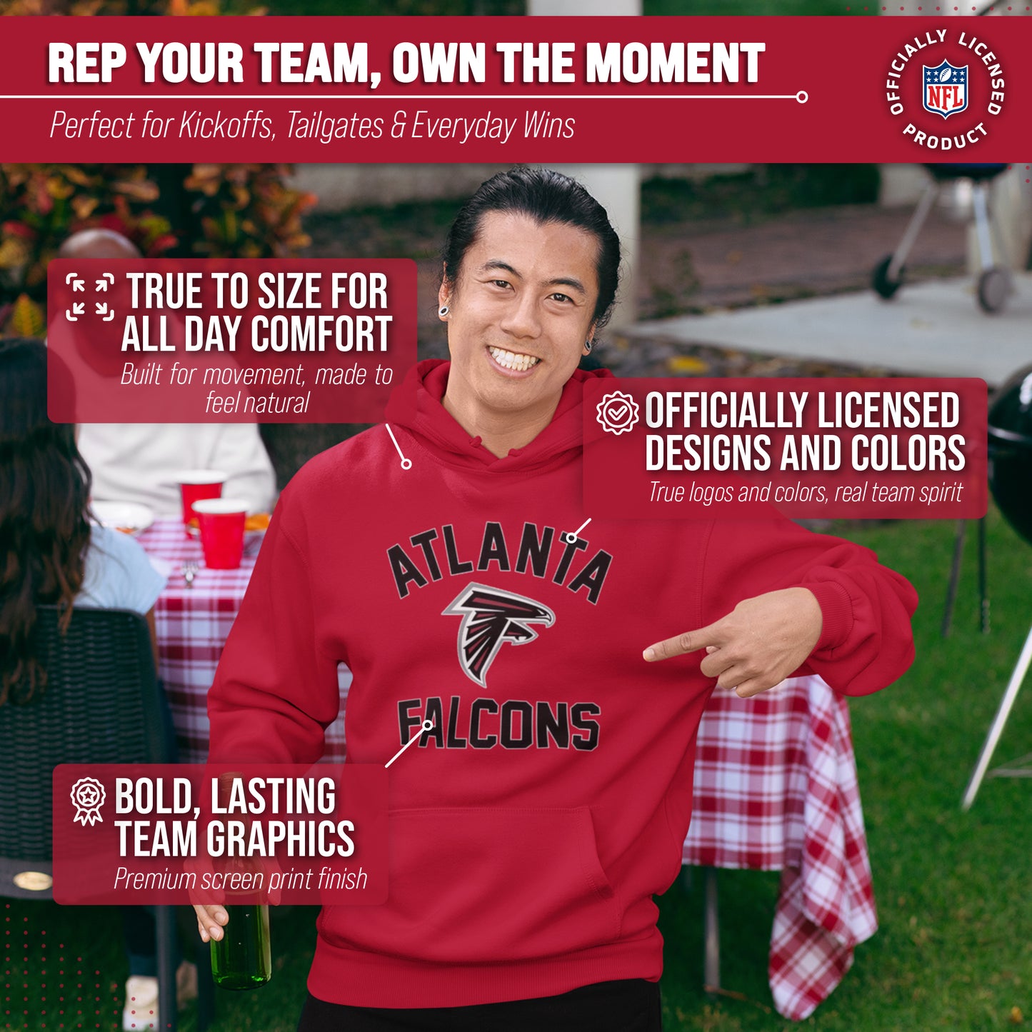 Atlanta Falcons Team Fan Apparel NFL  Gameday Hoodie - Red