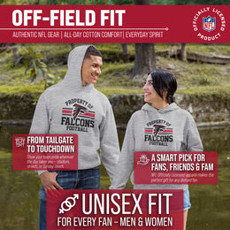 Atlanta Falcons NFL Adult Property Of Hooded Sweatshirt - Sport Gray